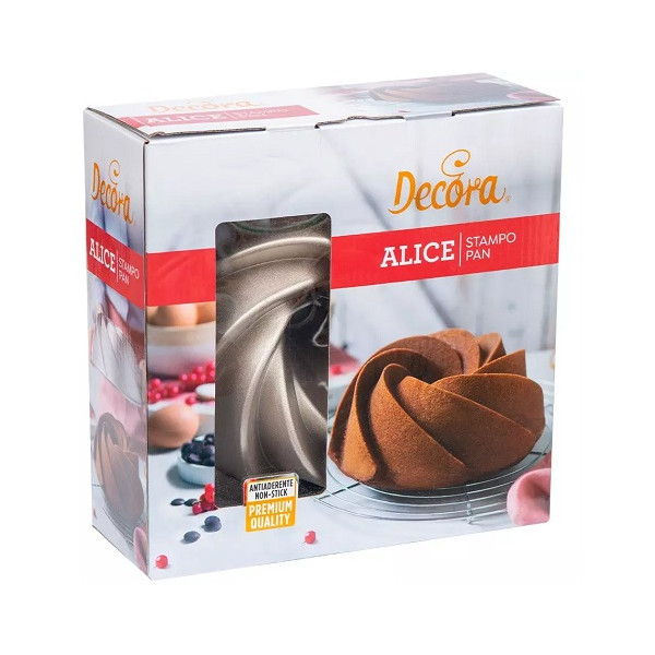 Stampo Alice Ciambella In Alluminio Pressofuso 24 X H 9 Cm CakeItalia