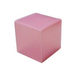 vendita Scatolina bomboniera a forma di Cubo per Porta Confetti 5x5x5cm in  plexiglas Viola Lilla Trasparente