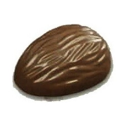 Stampo cioccolato Noce - Ovetto rigato 9gr in policarbonato