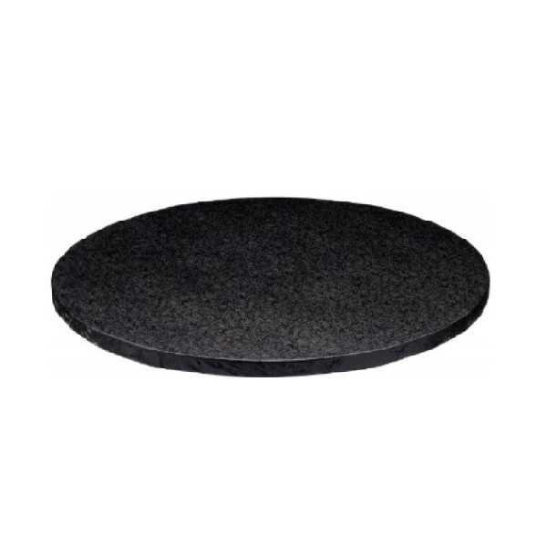 Base nera per torta o vassoio sotto-torta tondo nero, cakeboard nero diametro 30 cm da Silikomart