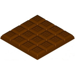 Stampo Tavoletta cioccolato blocchetti onda da 10 cm 100 g in policarbonato