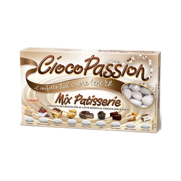 Crispo Confetti Cioco Passion Mix Patisserie - Colore Bianco - 1kg :  : Alimentari e cura della casa