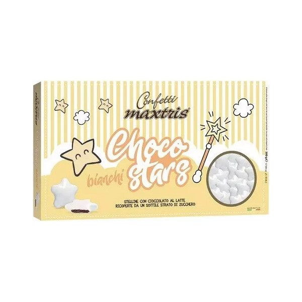 Confetti Stelline Choco Star Rosa 500g Maxtris