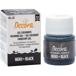 28 g Colorante alimentare in gel Nero Decora