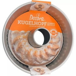 Gugelhupf o Kouglof Decora: stampo in acciaio antiaderente diametro 22 cm ed altezza 11,5 cm