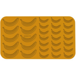 Stampo Banana in silicone giallo da Silikomart Linea Naturae