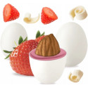 Maxtris Fragola, confetti bianchi da 1 Kg: mandorla tostata e cioccolato bianco aromatizzato al gusto fragola