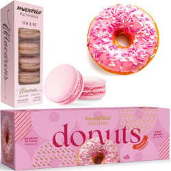 Kit Dolci rosa Maxtris Patisserie 5 Macarons 6 Donuts