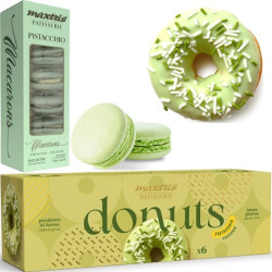 Kit Dolci verde Maxtris Patisserie 5 Macarons 6 Donuts