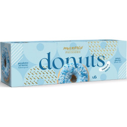 Maxtris Donuts Vaniglia 6 ciambelle celesti da 35 g imbustate singolarmente