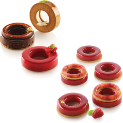 Kit Anello Silikomart: set 2 stampi silicone + cutter, Kit Loop 32 per anelli da da 6 cm o Kit the ring 32 per anelli da 8,5 cm