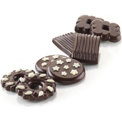 Choco Biscuit Silikomart stampo in silicone cioccolatini biscotti