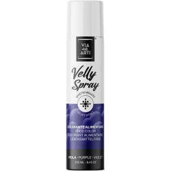 Velly Violet da 250 ml: colorante alimentare spray color viola vellutato di Via delle Arti da Volcke Aerosol