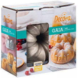 Mini Gaia Decora stampo alluminio pressofuso per ciambelline 10 h 5 cm