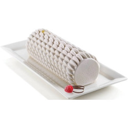 Buche Quenelle Silikomart stampo silicone tronchetto quenelle 24,5x9,5 x h 7,7 cm