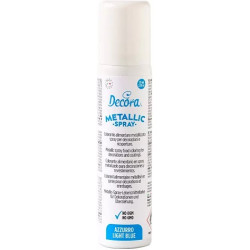 Spray azzurro metallizzato da 75 ml di Decora: colorante azzurro spray alimentare