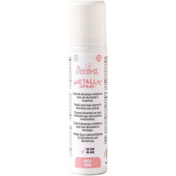 Spray rosa metallizzato da 75 ml di Decora: colorante rosa spray alimentare