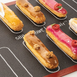 Air mat Éclair 583x384 mm Silikomart tappeto silicone microforato doppia faccia per éclairs