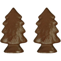 Stampo Abete di Natale di Cioccolato da 100 g 14 x 8,6 cm 2 cavità in policarbonato