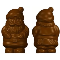 Babbo Natale kit 2 stampi cioccolato policarbonato fronte e retro per babbo natale alto 22 cm peso 250 g