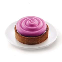 Kit Mini Tarte Twist 8 cm Silikomart: 6 Anelli tondi più uno stampo per crostatine e tortine twist