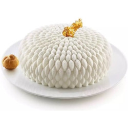 Stampo Honoré in silicone da Silikomart per torte sontuose a forma tonda con effetto tridimensionale