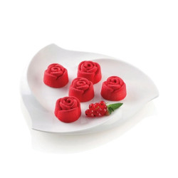 Small Rose Silikomart stampo silicone 15 piccole rose ø44 h 27 mm