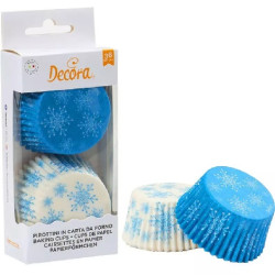 36 Pirottini Muffin in carta decoro Frozen Star diametro 5 cm altezza 3,2 cm da Decora