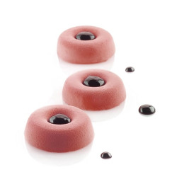 Medium Savarin Silikomart: stampo in silicone per 8 savarin medi SF011 ø65 h 21 mm