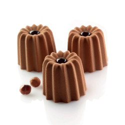 Cannele Bordelais Silikomart stampo silicone nero SQ002 sessantaquaranta 54 canneles bordelais ø56 h 50 mm