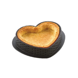 Tarte ring amore 8x7xh2 cm Silikomart anello microforato per crostatina cuore