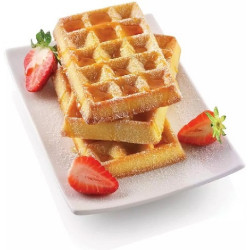 Waffel Classic Silikomart stampo in silicone per 4 waffel 130x81 h 17 mm