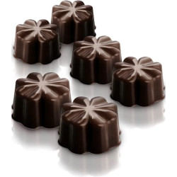 Fleury Silikomart Scg08: stampo silicone cioccolatini 15 fiori portafortuna di cioccolato ø30xh18,5 mm