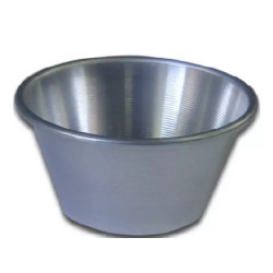 Formina per timballo tipo muffin e creme caramel in alluminio da ø8,5xh6,5 cm