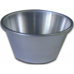 Formina per timballo tipo muffin e creme caramel in alluminio da ø9,5xh7,5 cm