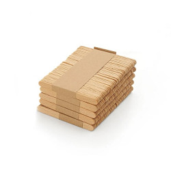 Set 100 bastoncini Silikomart da 72x8xh2 mm bastoncini stecco in legno di faggio per gelato mini