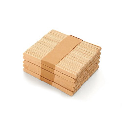 Set 100 bastoncini Silikomart da 113x10xh2 mm bastoncini stecco in legno di faggio per gelato