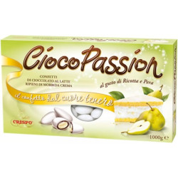 Ciocopassion ricotta e pera confetti bianchi Crispo 1 Kg