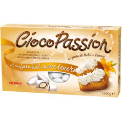 Ciocopassion babà e panna confetti bianchi Crispo 1 Kg