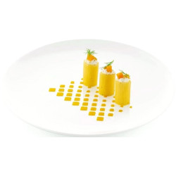 Stencil losanga Silikomart: stampo in silicone giallo per decoro geometrico 137x72xh1 mm - set 2 pz