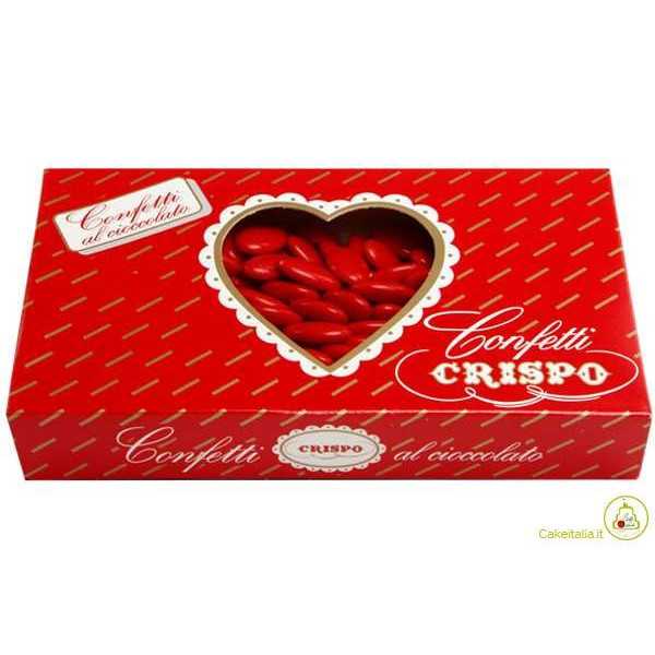 Confetti Crispo - Top Five - Cioccolato Fondente - Rosso - 1 Kg